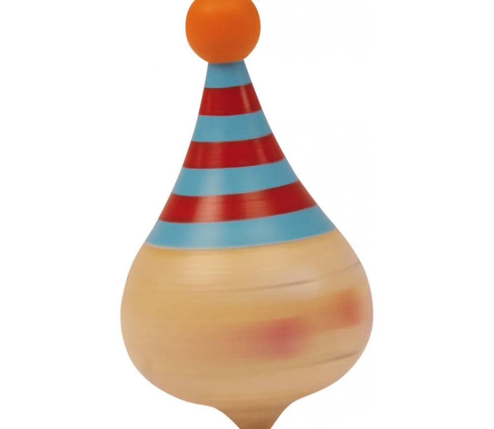 Tout Pour le Jeu Toupie Clown en bois 5.6 cm de haut