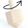 Tout Pour le Jeu Toupie hexagonale 6 faces neutres - toton 4 cm
