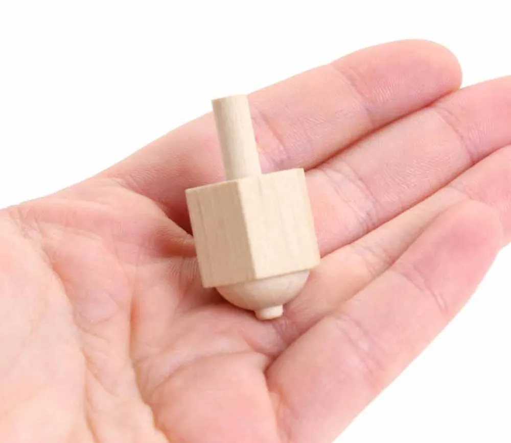 Tout Pour le Jeu Toupie hexagonale 6 faces neutres - toton 4 cm