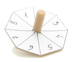 Tout Pour le Jeu Toupie octogonale personnalisable 4.7 x 4 cm