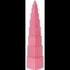 Tout Pour le Jeu Tour Rose Montessori - 10 cubes en bois