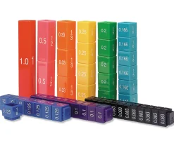 Tout Pour le Jeu Tours des équivalences fractions - 51 cubes encastrables