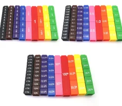 Tout Pour le Jeu Tours des équivalences fractions - 51 cubes encastrables