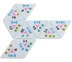 Tout Pour le Jeu Tri-dominos de 1 à 20 addition soustraction chiffres et points.