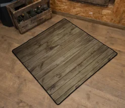 Tout Pour le Jeu Très Grand Tapis cartes 93 x 93 cm décor bois