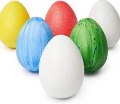 Tout Pour le Jeu Œuf plastique blanc - oeuf à décorer 6.4 cm