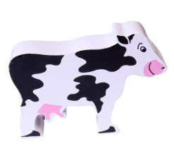 Tout Pour le Jeu Vache en bois noire et blanche 90 x 70 x 15 mm
