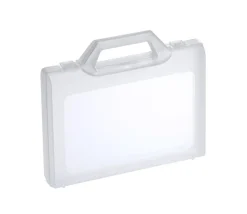 Tout Pour le Jeu Valisette 24 x 18 x 4.6 cm plastique transparent avec poignée vide