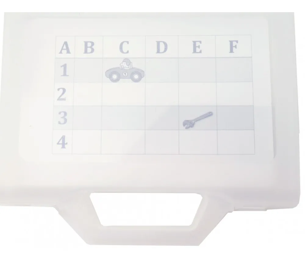 Tout Pour le Jeu Valisette 24 x 18 x 4.6 cm plastique transparent avec poignée vide
