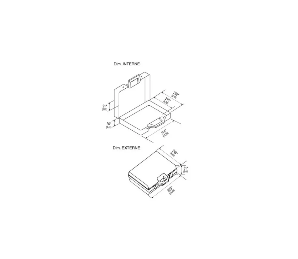 Tout Pour le Jeu Valisette A4 vide de 31.5 x 24 x H 6 cm pour jeu