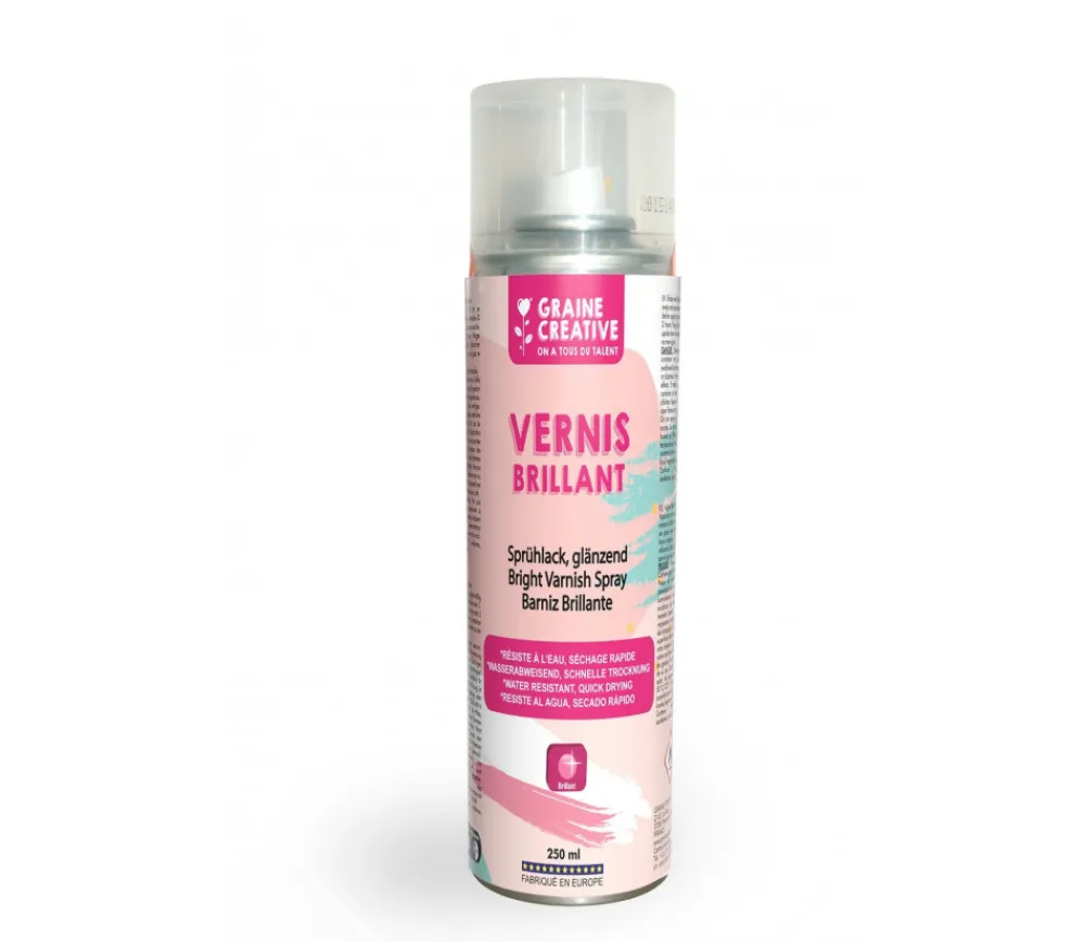 Tout Pour le Jeu Verni brillant en spray 250 ml - loisirs créatifs