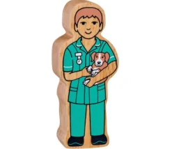 Tout Pour le Jeu Vétérinaire en bois 100 x 42 x 25 mm personnage jeu