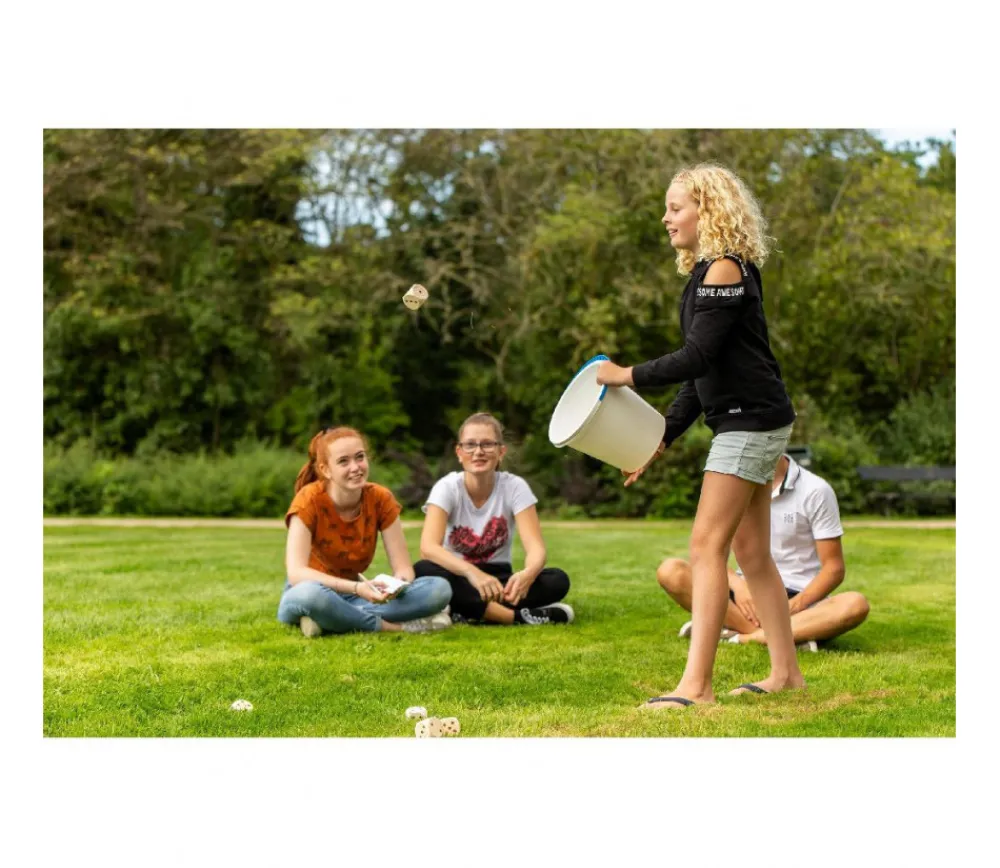 Tout Pour le Jeu YAMS GARDEN : 5 Dés géants en bois 55 mm