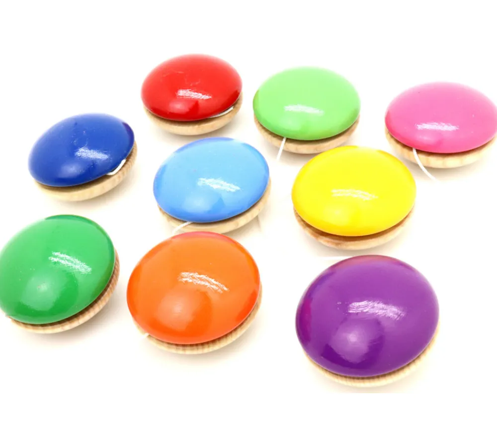 Tout Pour le Jeu Yoyo en bois Bicolore à l'unité 5,6 cm